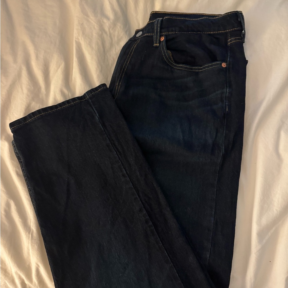 505 Levi's Men's Dark Blue Straight Jeans